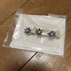 フラワーモチーフ ヘアバレッタ
