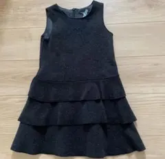 BeBe ダークグレー ノースリーブワンピース 120cm キッズ