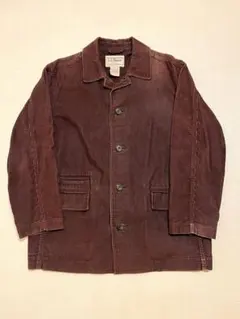 【雰囲気抜群】L.L.Bean コーデュロイ カバーオール ボルドー ブラウンM