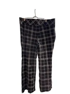 希少✨【大きいサイズ】チェック柄ハイウエストフレアパンツ