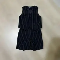 フォーマル ストライプ ベストとショートパンツセット 90cm