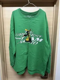 【人気コラボ】ユニクロ×上野伸平 スケーターコレクション ロンT グリーン XL