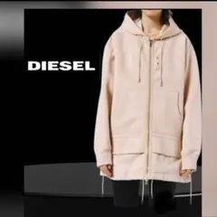 DIESEL ディーゼル ロングパーカー ピンク アウター ブルゾン コート