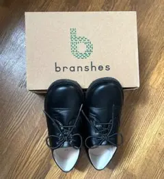 branshes　プレーントゥシューズ　20cm　ブラック