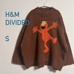 H&M DIVIDED⭐︎ニットセーター⭐︎セサミストリートElmoエルモ
