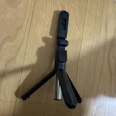 スマホ用 自撮り棒 三脚付き ブラック