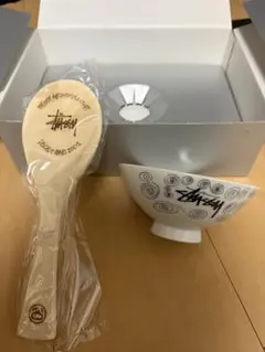 未使用 STUSSY ペア茶碗＋お箸セット STUSSY ステューシー 茶碗＆お箸 ペア 未使用 STUSSY ペア茶碗＋