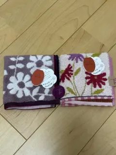 花柄タオルハンカチセット　シビラ　2枚セット