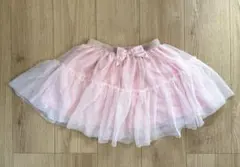 H&M キッズ チュールスカート ピンク ラメ リボン 130cm