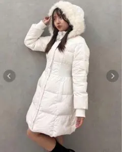 dazzlin ウエストマークレディダウンコート　ホワイトのサムネイル