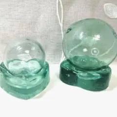 レトロ ガラスの置物 小物入れと浮き玉 まとめ売り