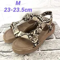 Le Talon GRISE❣️ヘビ柄 クロスストラップ サンダルM