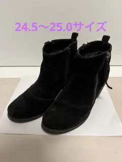 フリーズショップ　Free's shop 黒　スエード　ショートブーツ