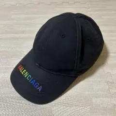 BALENCIAGA ロゴキャップ　ブラック×マルチカラーのサムネイル