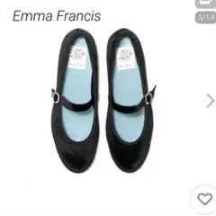 ほぼ新品　Emma Francis エマフランシス　ラウンドトゥフラットパンプス