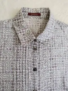 AMACA　LIBERTY　ブラウス　ピンタック