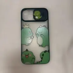 iPhone用ケース 恐竜デザイン スライド式カメラカバー