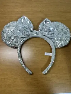 シルバー ミニーカチューシャ スパンコール