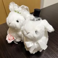 ウェルカムドール うさぎ ドレス ウェディング ペア