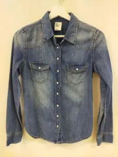 H&M デニム長袖シャツ EUR 34