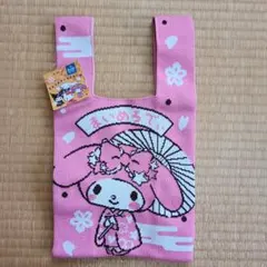 ジャガード織 ミニトートバッグ マイメロディ和柄