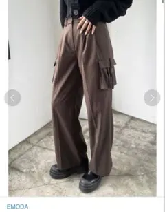 EMODA ツータックワイドカーゴパンツ