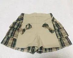 シャーリーテンプル チェック フリル キュロット スカート パンツ