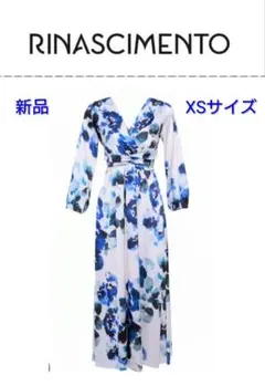 【新品タグ付】リナシメント 花柄マキシワンピース カシュクールのサムネイル
