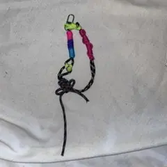 パラコード ストラップ 蛍光色