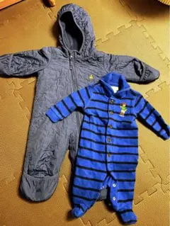 babygap スノーウェア　ラルフローレンカバーオール　雪遊び