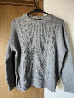 earth  ケーブルニットプルオーバー　アースミュージックアンドエコロジー