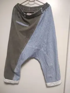 LIME.INC 異素材切り替え サルエルパンツ