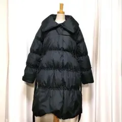 【美品】ギャラリービスコンティ ボリュームネック ダウンコート 女優襟