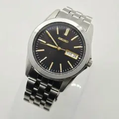 【稼働美品】SEIKO Kinetic／5M43‑0E10／ブラックダイヤル 稼働美品】SEIKO Kinetic／5M43‑0E10／ブラックダイヤル - メルカリ