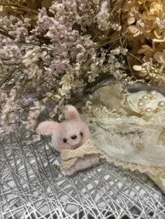 モールアート　アートドール　うさぎミニチュア