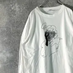aicon ロンT 丸山礼　コラボTシャツ　ホワイト　プリントのサムネイル