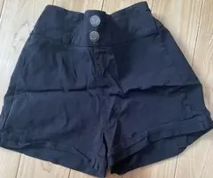 ハーフパンツ　黒　160
