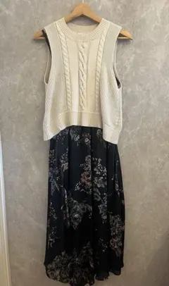 snidel キャミワンピース　ニットベストセット