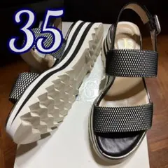 Luca Grossi 新品 35 メッシュストラップサンダル イタリア製のサムネイル