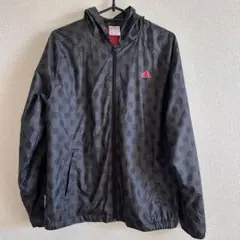 adidas ウィンドブレーカー ドット柄 ピンク セットアップ 美品