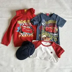 男の子 キッズ服 帽子 4点セット 110 カーズ ベビードール