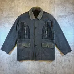 Mark Port コーデュロイ襟 ジャケット グレーのサムネイル