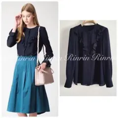 新品☆ ANAYI ボウタイジョーゼットブラウス/セオリー、23区、ロペ 新品☆ ANAYI ジョーゼットハイショクタイブラウス/セオリー、23区