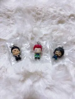 ハンター×ハンターめじるしアクセサリー　ヒソカ、クロロ、シズク3体セット