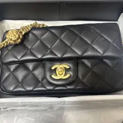 CHANEL カメリア ミニフラップバッグ