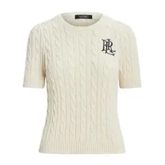 ラルフローレン ケーブルニット コットン ショートスリーブ セーター