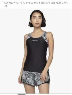 ROXYロキシータンキニセットフィットネス水着　新品未使用未開封Sサイズタグ付きのサムネイル