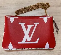 【美品・希少】ルイヴィトン ポシェット・フェリシー アンプラント バイカラー