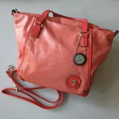 ペレボルサ　２way バッグ　オレンジ