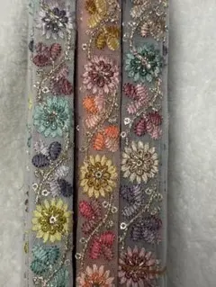 インド刺繍リボン チュール